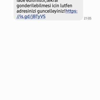 Kargo Şüpheli Mesaj Gönderimi