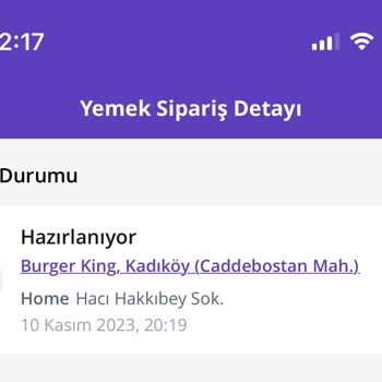 Burger King 2 Saatte Gelmeyen Sipariş