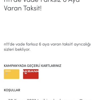 Akbank Axess N11 Kampanya Mağduriyeti