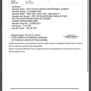 Ziraat Bankası Para Hesabıma Gelmedi