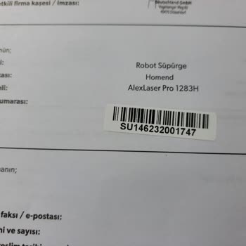 Homend Çevrimiçi Alışveriş Sitesinden Alınan Robot Süpürge İade Sorunu