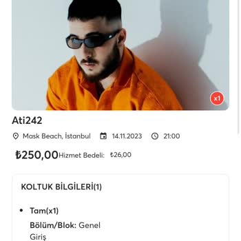 Biletix Damsız Mekana Giriş Yapılmaması Para İade Talebi