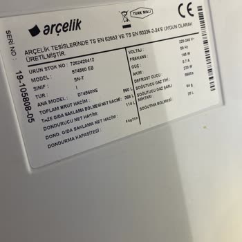 Arçelik Buzdolabının Kısa Sürede Paslanması