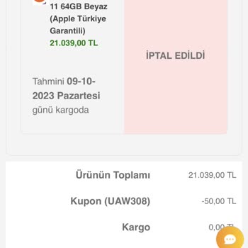 Wnt.com.tr İPhone 11 Siparişim Ulaşmadı Ve İade Edilmedi