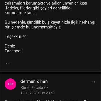 Facebook Şikayetçiyim Reklamda Yazılan Numaramı Kaldırmıyor