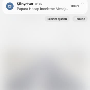 P*****a Hesabım Olmadan Gelen Bilgilendirmeler