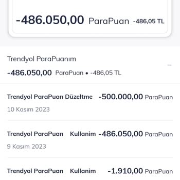 QNB Finansbank'a Ait Kredi Kartıma 9 Kasımda 500 TL ParaPuan Yüklendi.