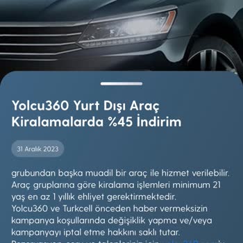 Yolcu360 Yurt Dışı Araç Kiralama Sorunsalı
