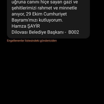 Kocaeli Büyükşehir Belediyesi SMS Geliyor Sürekli
