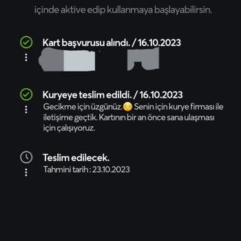 Bir Türlü Gelmeyen Papara Kart (lar)