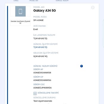 Samsung Telefon Samsung One Ui Güncellemesi