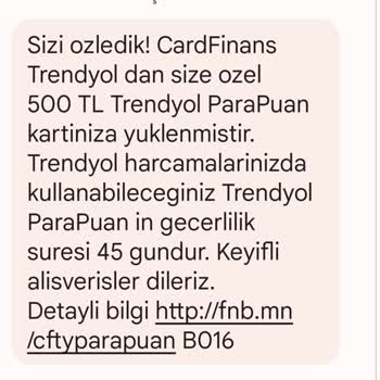 CardFinans Trendyol Verilen Puanlarım Geri Alındı (ciddiyetsiz Banka)