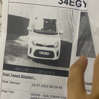 GetirAraç Kullanmadığım Araca Adıma Ceza Geldi