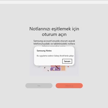 Samsung Note Uygulamasını Bilgisayarda Açma Sorunu