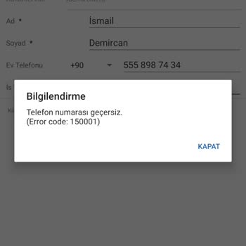 Sahibinden.com Da Telefon Değişikliği Hatası