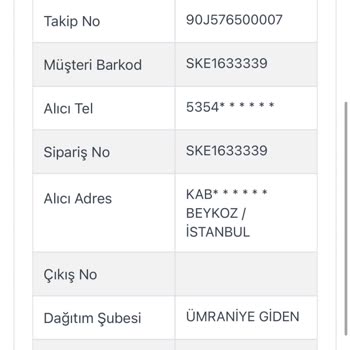 Skechers Ürün Teslimatı Halen Transfer Merkezinde Gözüküyor