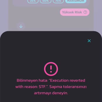 Trust Wallet PancakeSwap'ta Takas Sorunu!