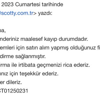 ebebek E Bebekten Aldığım Ürün Kargo Sürecinde Kayboldu