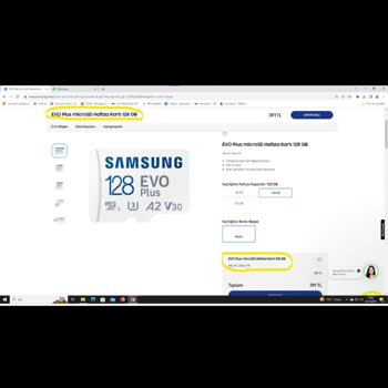 Samsung Evoplus Micro SD 128 GB Hafiza Kartı