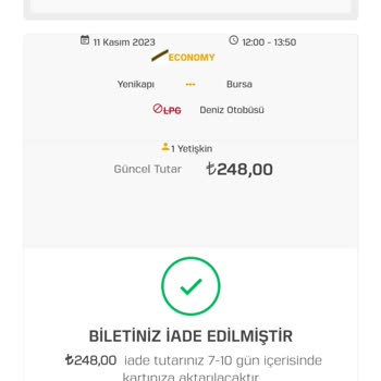 İDO Sefer İptali Ve Mağduriyetim