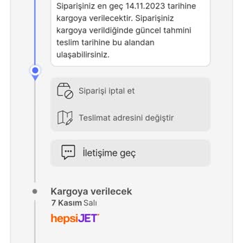 Hepsiburada'dan Siparişimi Geciktiriyor