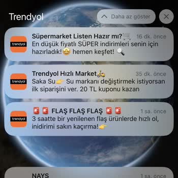 Trendyol'un Çok Bildirim Yollaması