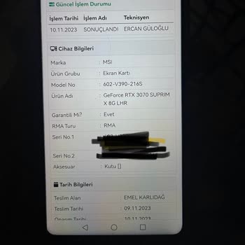 MSI Türkiye Yoğun Coil Whine Ve Ekran Kartı Nadir Bozulmalar