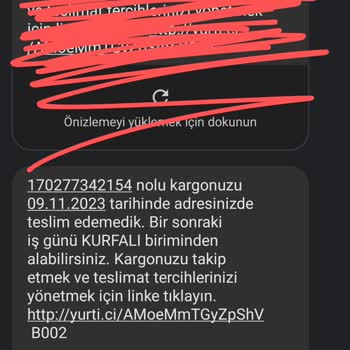 Yurtiçi Kargo Teslim Edilmeyen Kargo