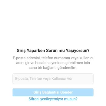 Instagram Hesabıma Giriş Yapamıyorum