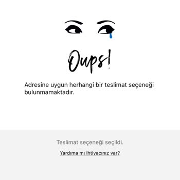 Sephora'dan Sipariş Veremiyorum