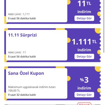 N11 Kupon Kodumu Kullandırmıyor