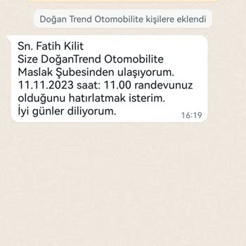 Doğan Trend Otomotiv Randevu Saatinde Hizmet Alamama Ve Kabalık!