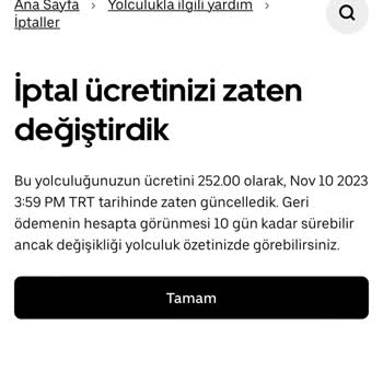 Uber Haksız Yere İptal Ücreti Alıyor