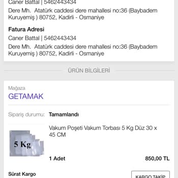 N11 Kalitesiz Vakum Poşeti Hayal Kırıklığı