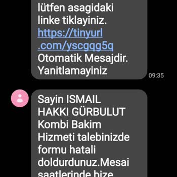 Türkiye Sigorta Konut Sigortası Kombi Bakımı Sorunum