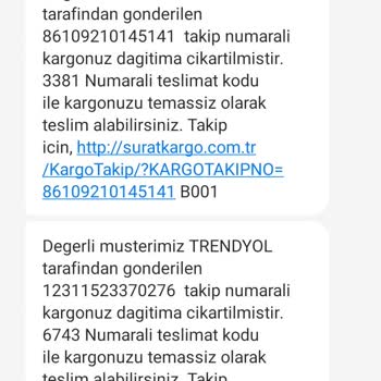 Sürat Kargo Mikro Mamak Şubesi Ürün Teslim Edilmiyor
