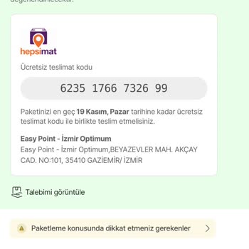 Hepsiburada Hepsimat Noktasına İade Ettim Fakat Yeniden İade Etmem İsteniyor!