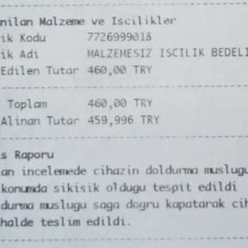 Bosch Garanti Kapsamında Servis Ücreti Talep Ediyor.