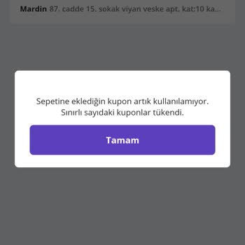 N11 Kuponum Geri Alındı