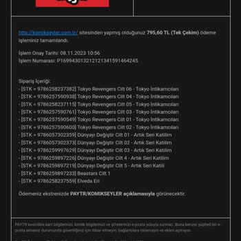 Komikseyler.com İade Talebi