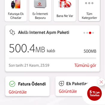 Vodafone Faturalı Hattımda Haksız Ücretlendirme!