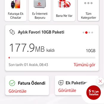 Vodafone Faturalı Hattımda Haksız Ücretlendirme!