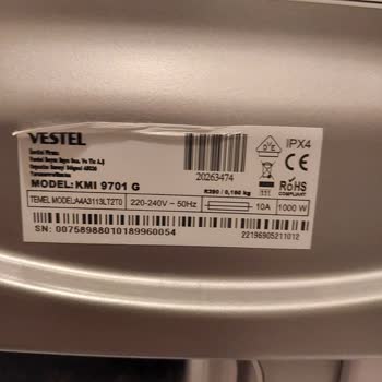 Vestel Kmı 9701 G Kurutma Makinesi