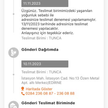 MNG Kargo Gelemeyen Kargo Teslimata Çıkamayan Bir Kargo