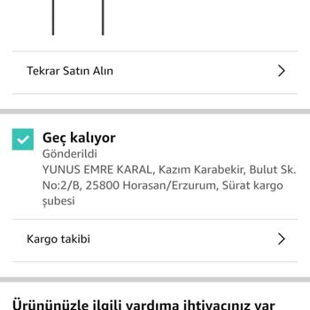 Amazon Kargo Gecikmesi Sorunu