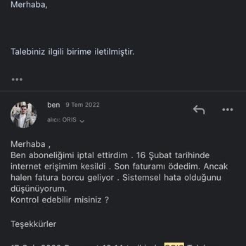 Oris Telekom Fazla Fatura Ve Ulaşılamayan Müşteri Hizmetleri