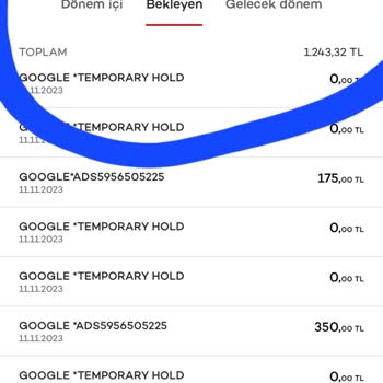 Google İzinsiz İşlem Yapma
