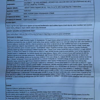 Doğa Koleji Eğitim Kurumları Haksiz Ögrenci Servis Ücreti