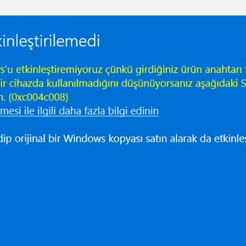 Sağlam Lisans Windows 11 Pro OEM KEY Kullanılmış Hatası