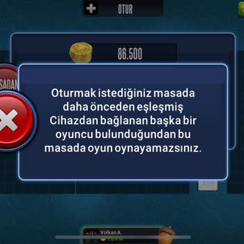 101 Okey Plus Sevgilim İle Oyun Oynayamıyorum